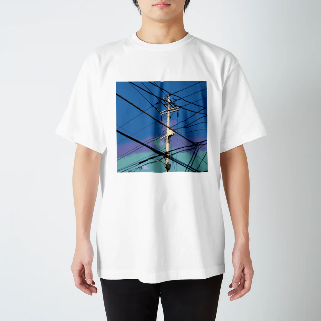 あにろりの電柱 4C スタンダードTシャツ