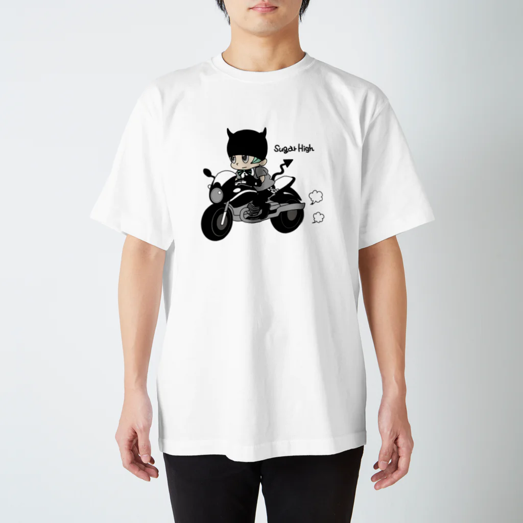 sugar highのLittle devil & motorbike スタンダードTシャツ