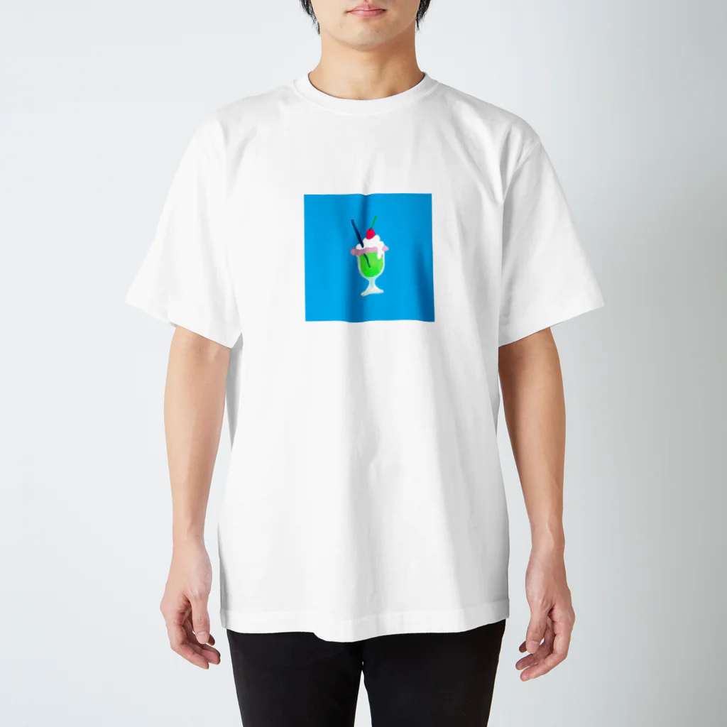 うめ星のメロンソーダ(チェリーのせ) スタンダードTシャツ