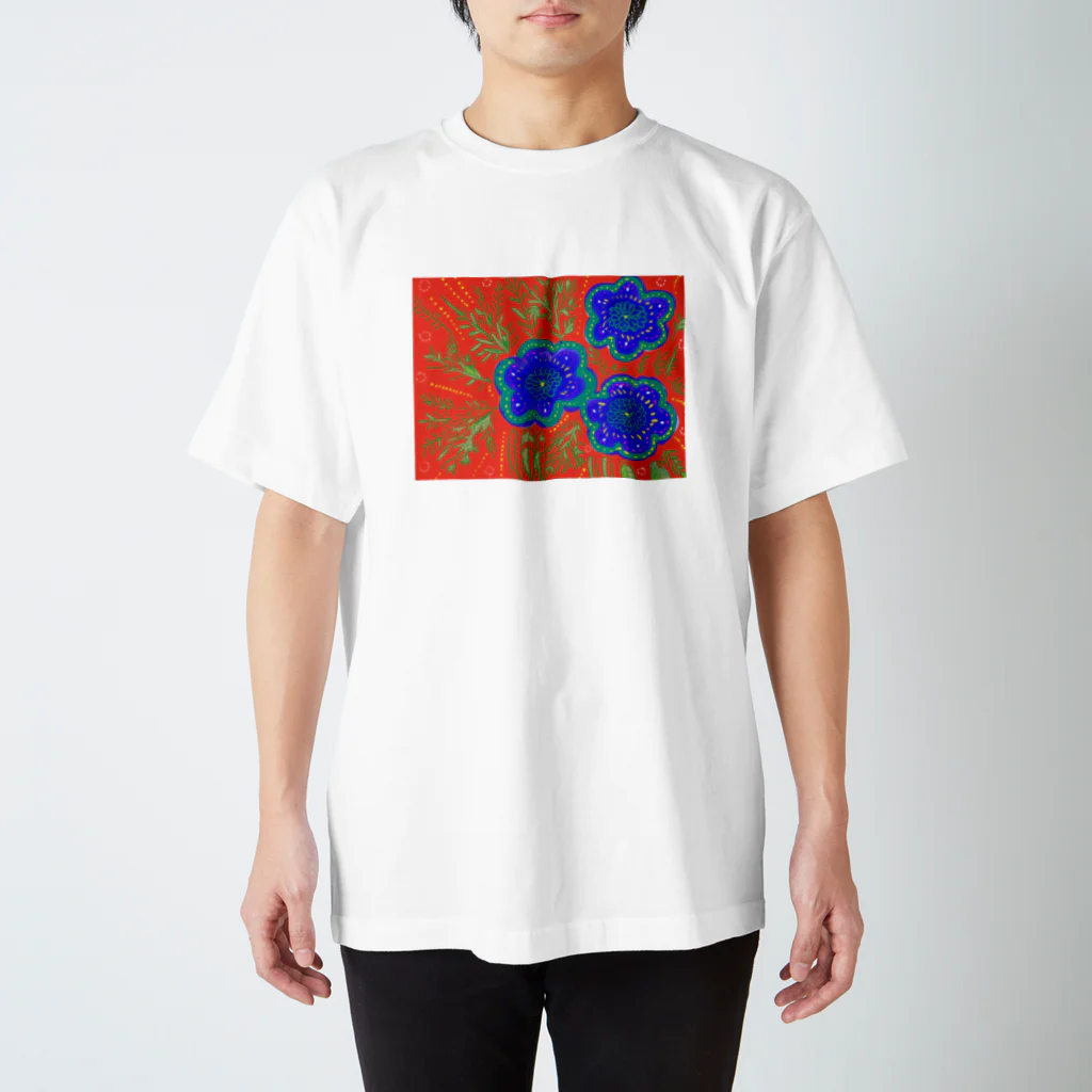 ぽすぽすのお花花火クリスマスみ スタンダードTシャツ