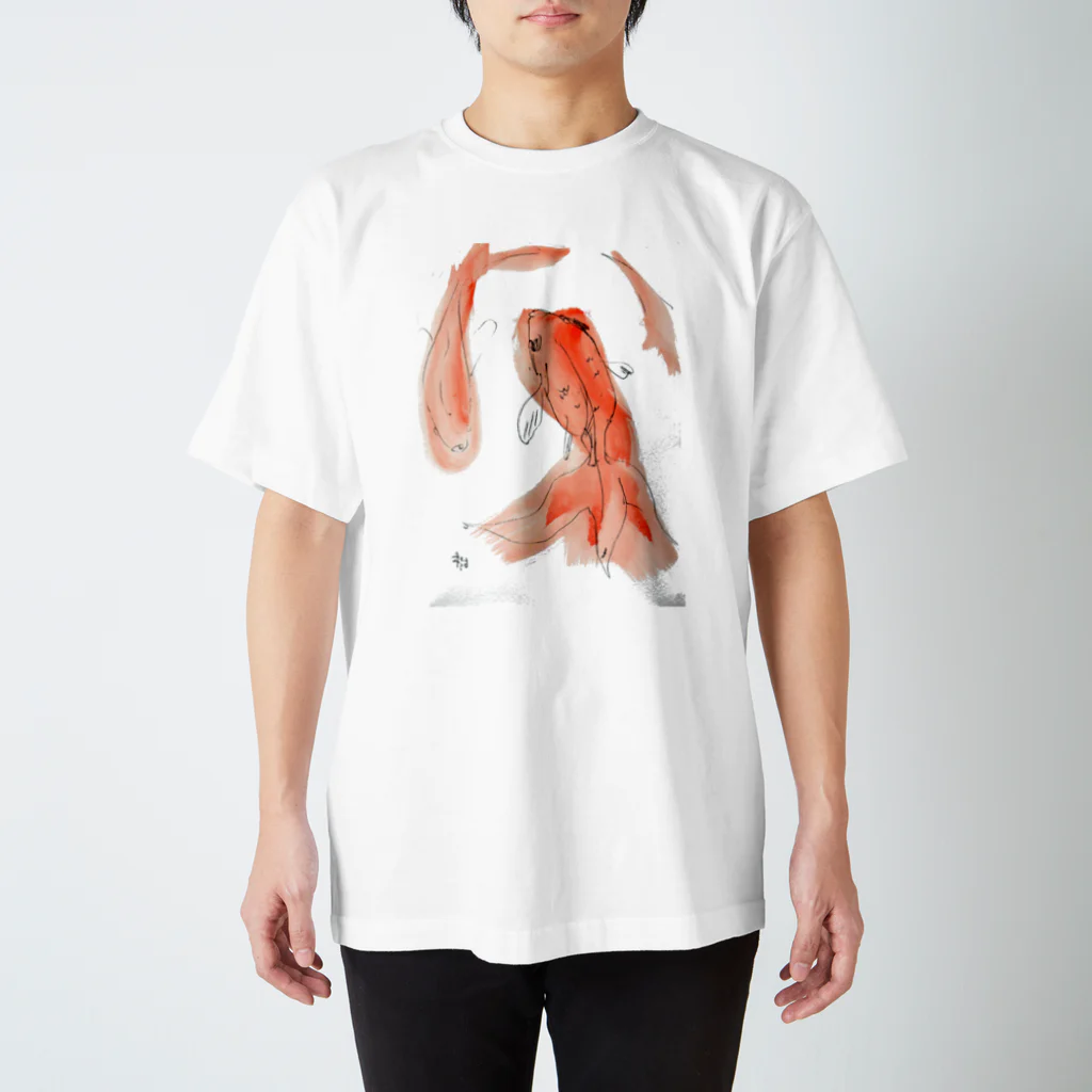 Gallery 大夢の金魚イラスト スタンダードTシャツ