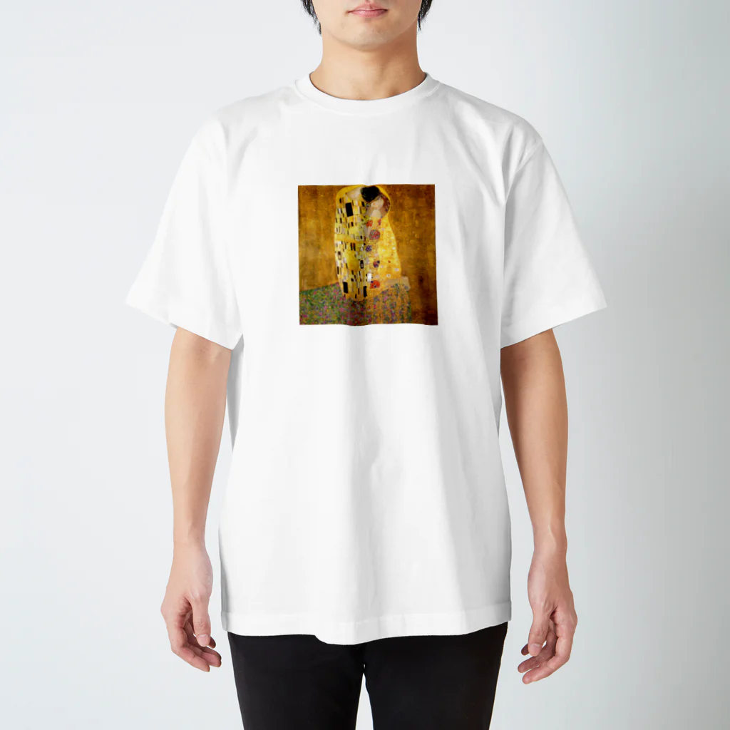 Art Baseのグスタフ・クリムト / 接吻 / 1908 /The Kiss / Gustav Klimt Regular Fit T-Shirt