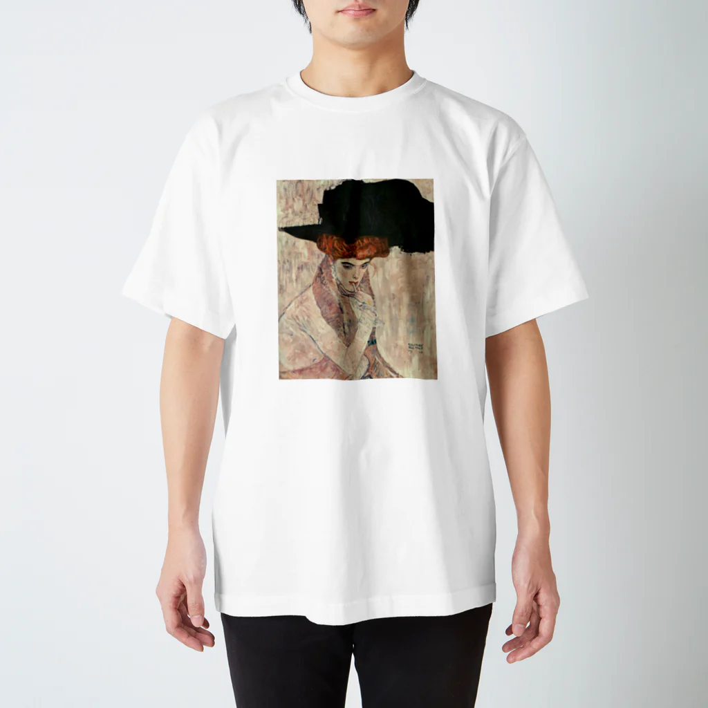 Art Baseのグスタフ・クリムト / 1910 / The Black Feather Hat / Gustav Klimt スタンダードTシャツ