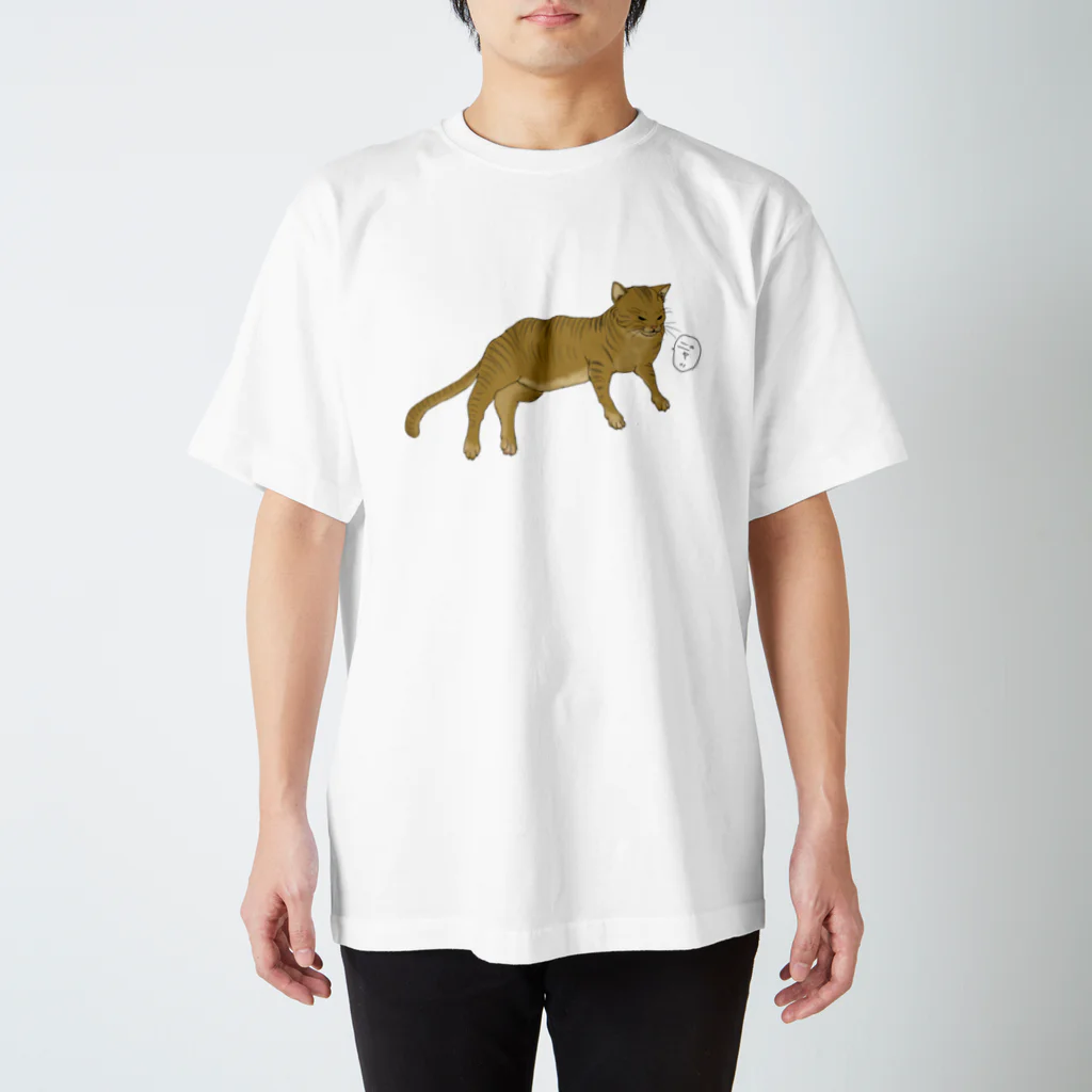 お刺身の野良ねこキジトラさん スタンダードTシャツ