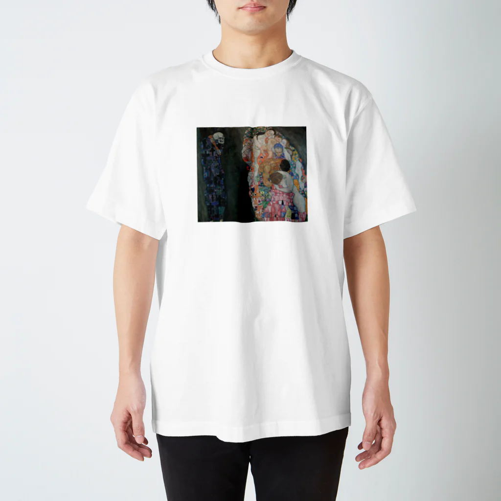 Art Baseのグスタフ・クリムト / 1916 /Death and Life / Gustav Klimt スタンダードTシャツ