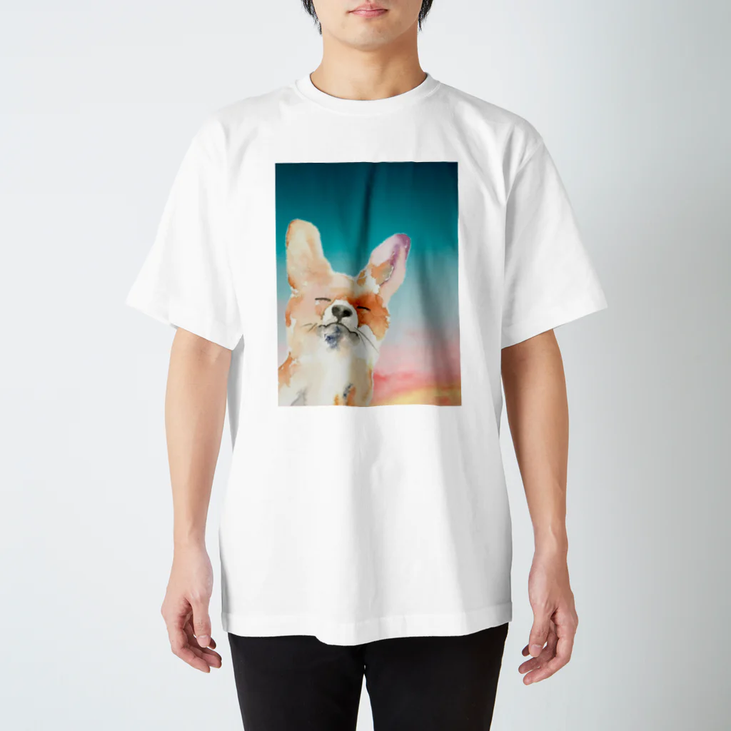 The Art FatherのFox illustrated new design Regular Fit T-Shirt