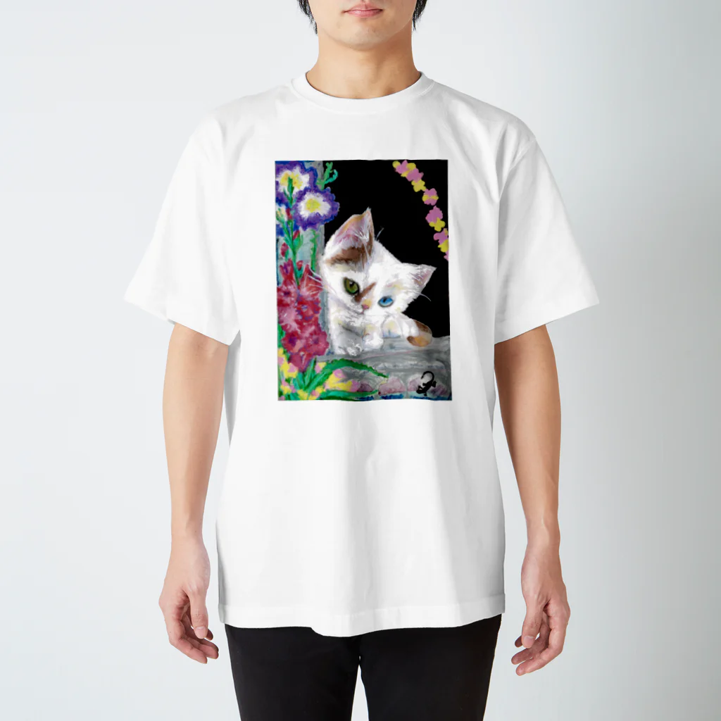 inko_girlfriendのBIRTHDAY WEEK CAT スタンダードTシャツ