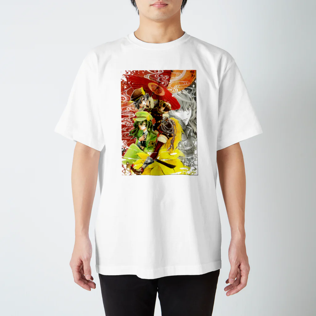 松(絵描き)の軍服いなり傘 Regular Fit T-Shirt