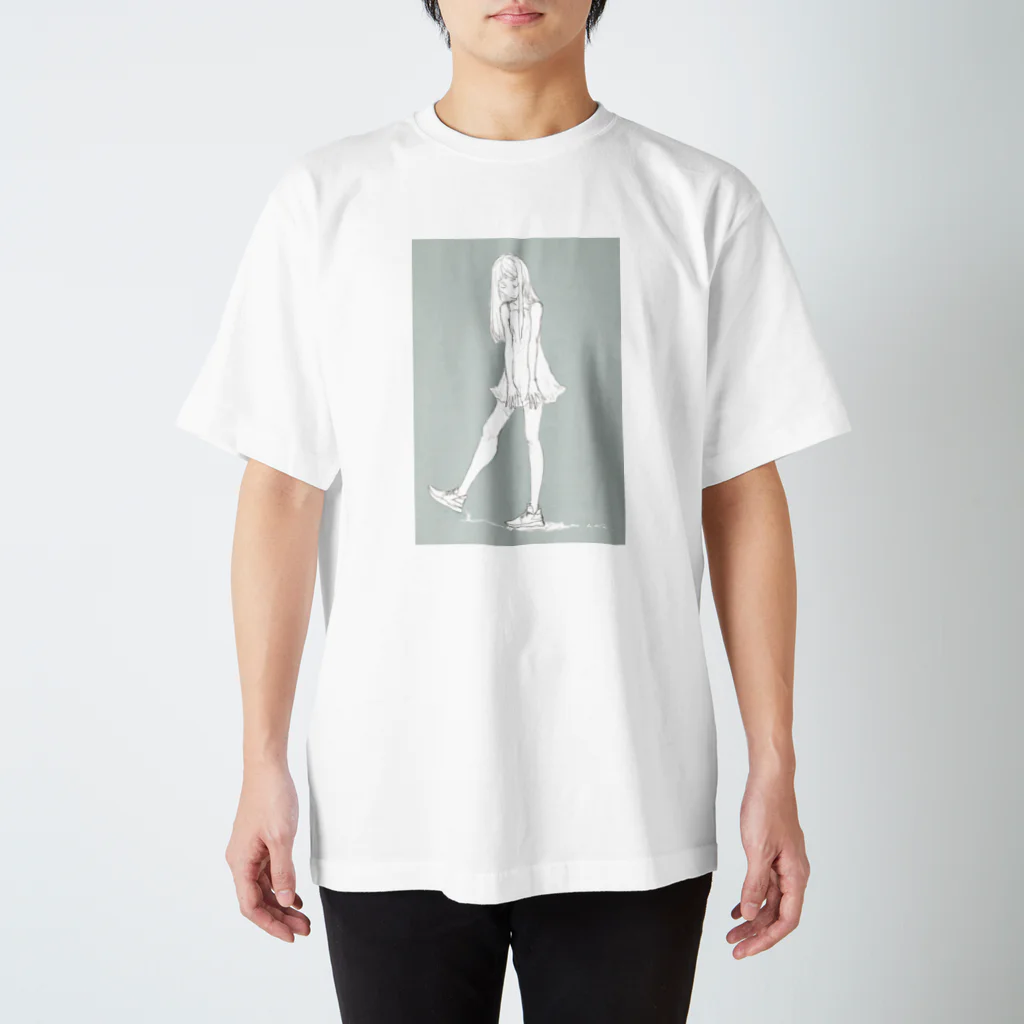 awaのgirl_スニーカー_濃色 スタンダードTシャツ