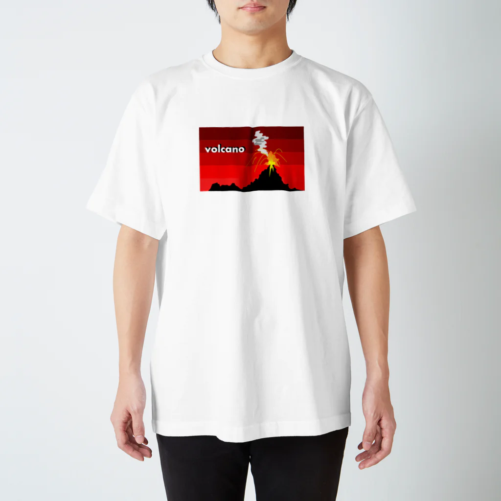 ryo6911nyaの火山 Tシャツ スタンダードTシャツ