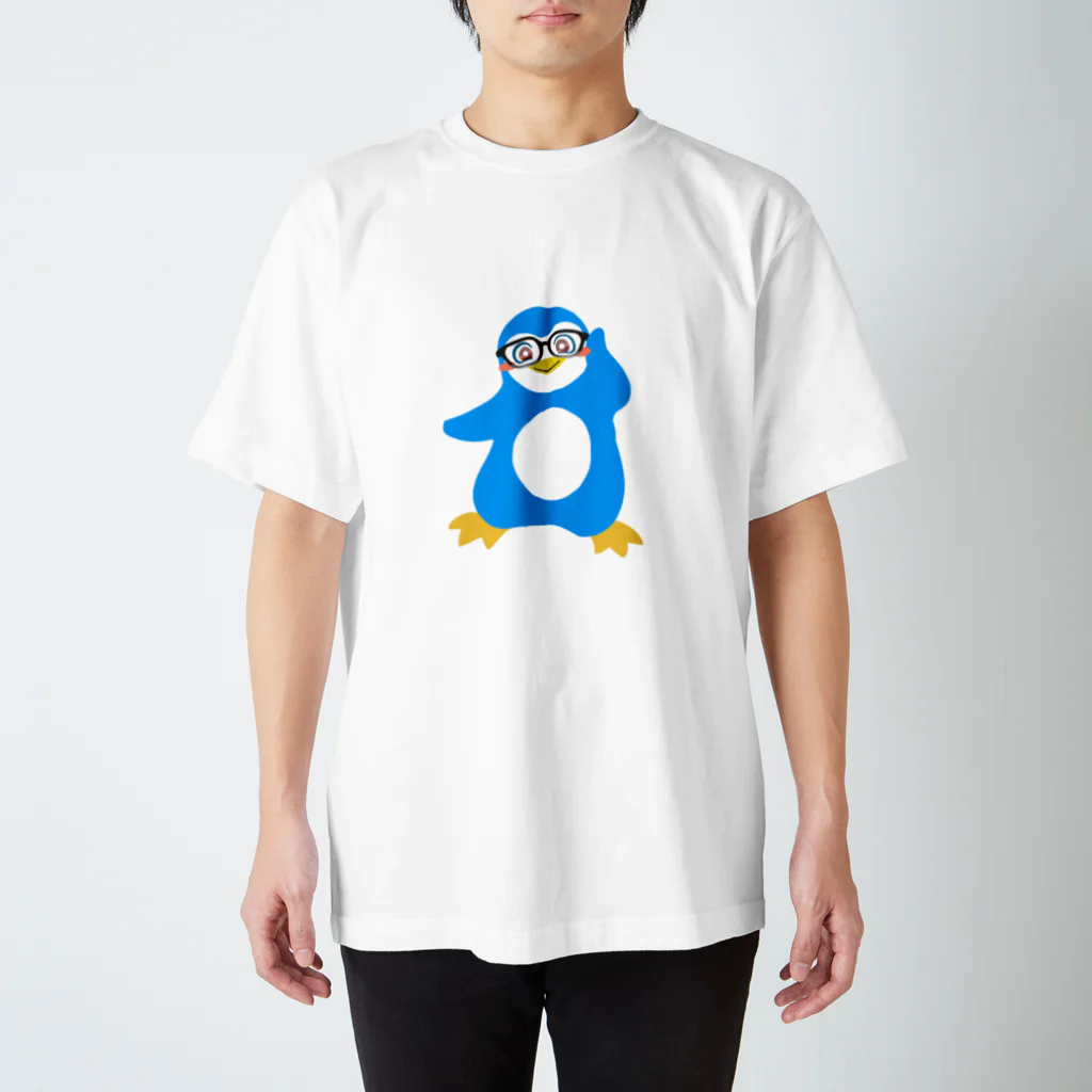 ライアンジーのインテリペンギン水色 Regular Fit T-Shirt