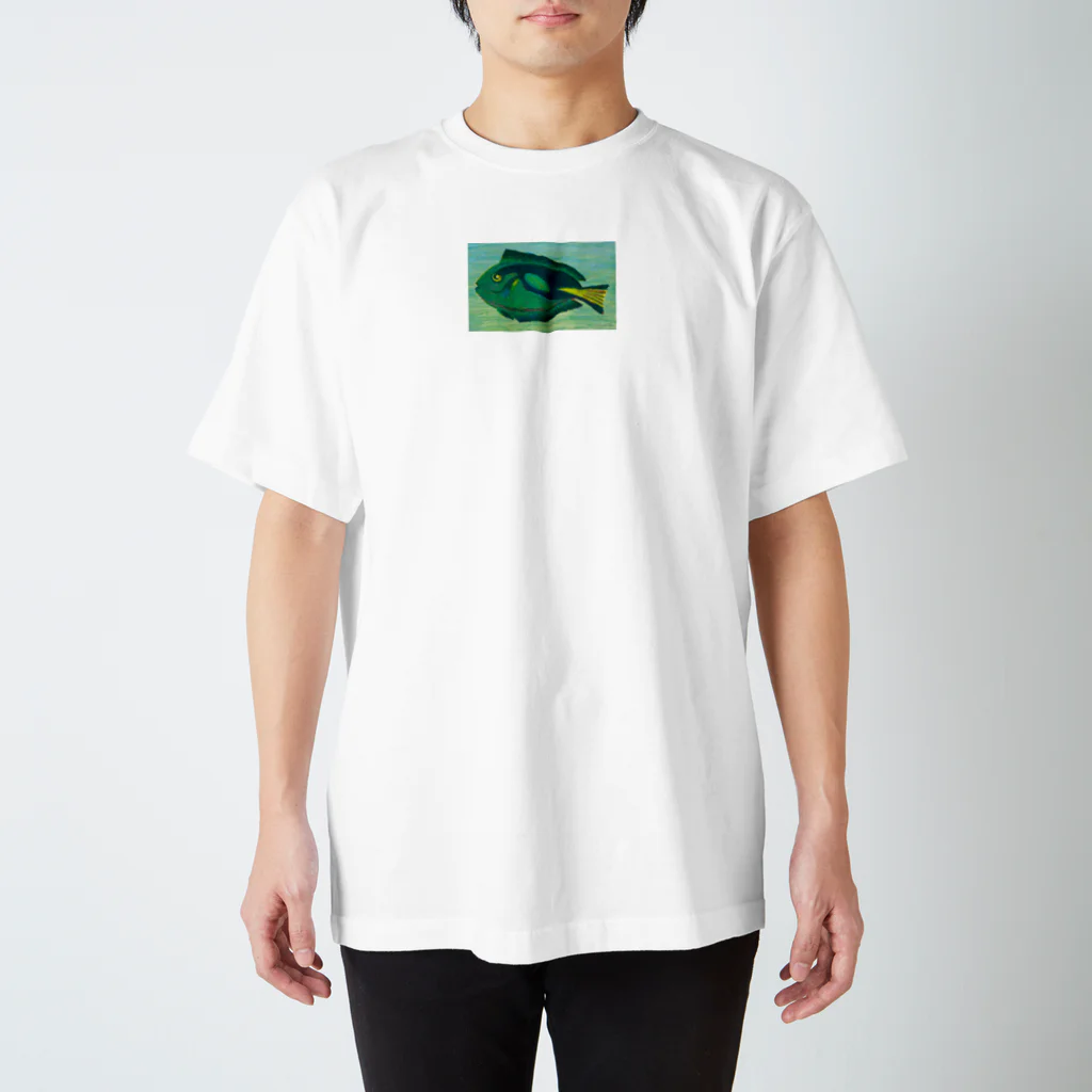 ひなたいようさんの青い魚 Regular Fit T-Shirt