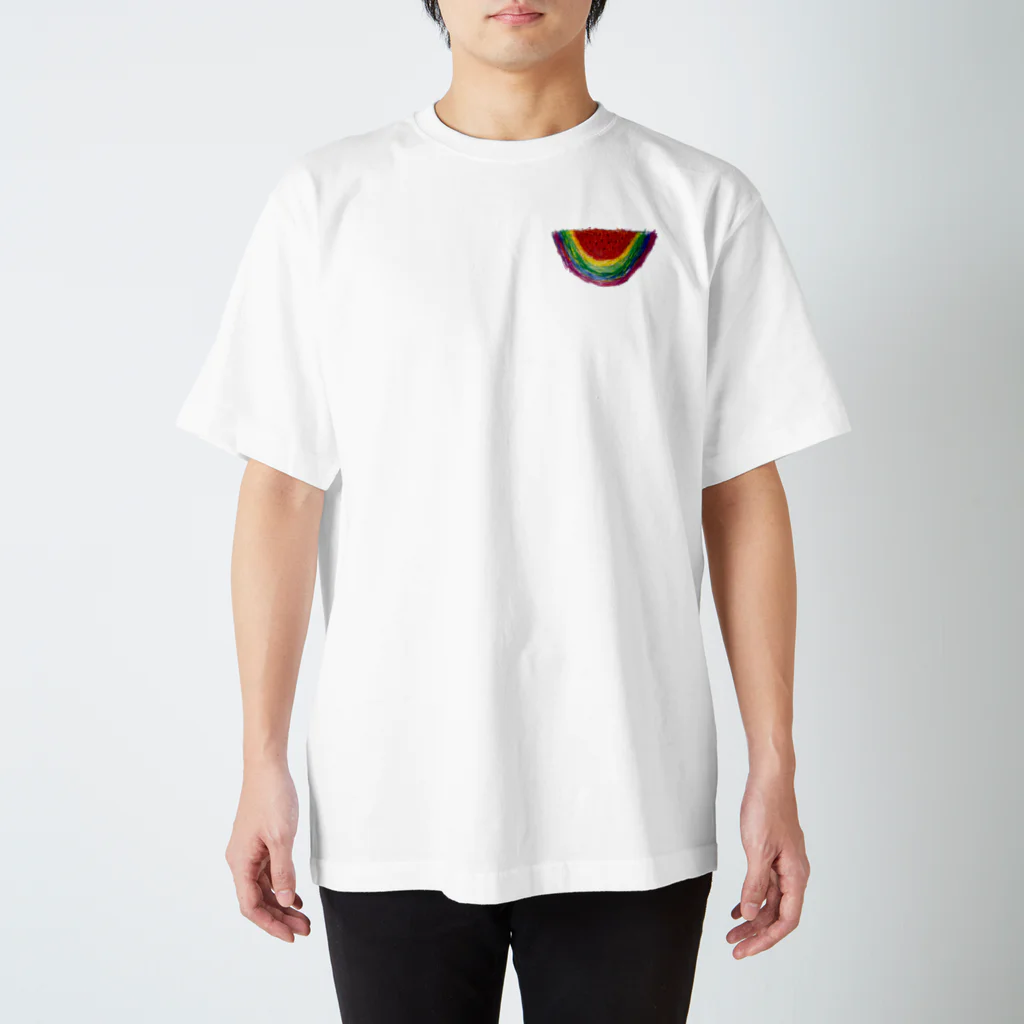 ひなたいようさんのSUMMER RAINBOW Regular Fit T-Shirt