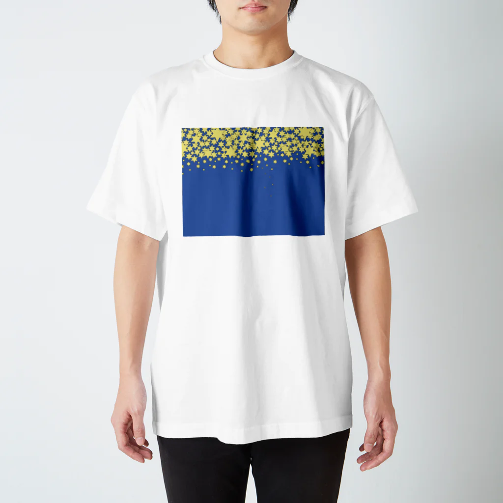 WATAMASA’S SHOPのほしふる（こんいろ） Regular Fit T-Shirt