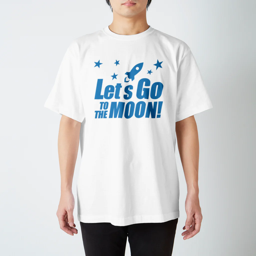 【仮想通貨】ADKグッズ専門店 のLet's go to the Moon! スタンダードTシャツ