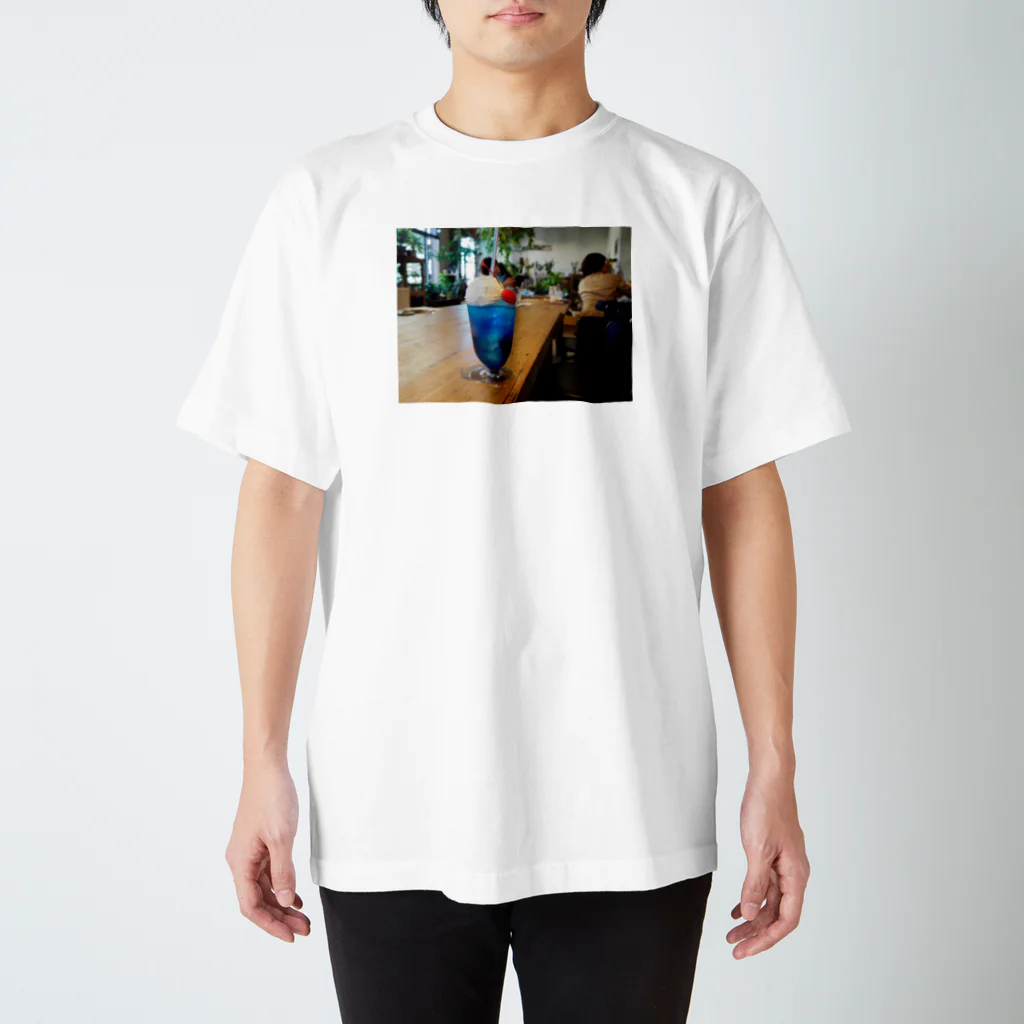 masaya_creamsodaの青いクリームソーダ  Regular Fit T-Shirt