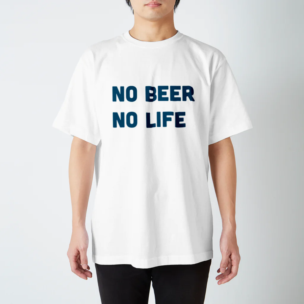 mustachesのNO BEER  NO LIFE Regular Fit T-Shirt