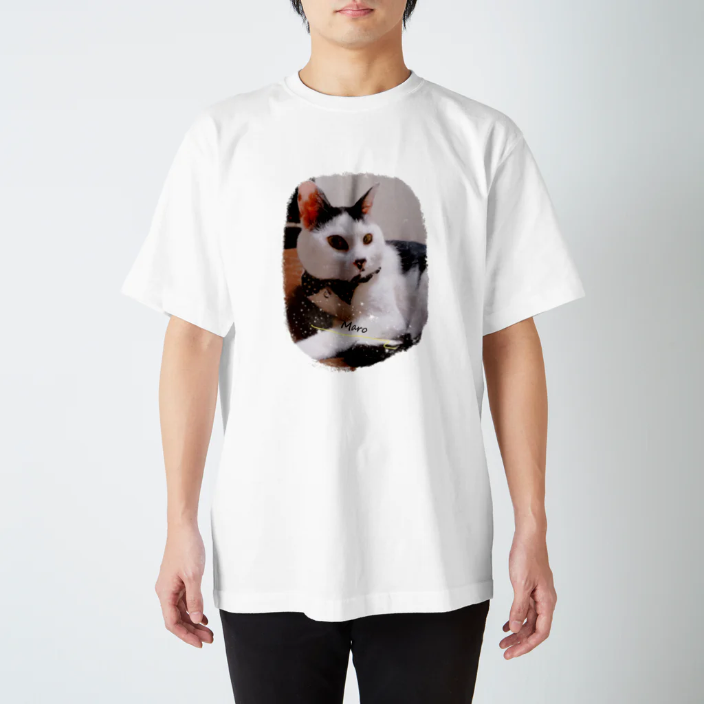 ニャンコさん🐈🐾のマロT（絵風タッチ） スタンダードTシャツ