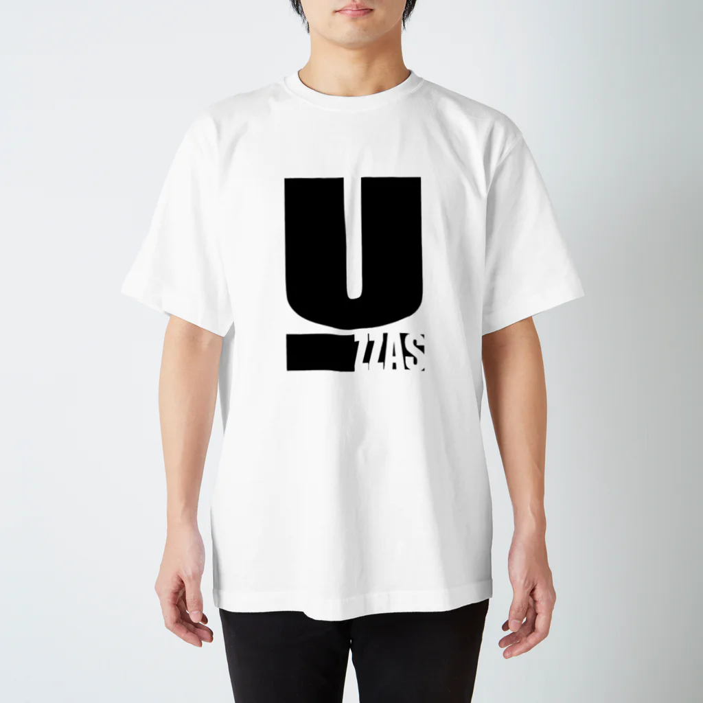 会津・赤ベコ＆ヒーロー販売所のウッツァス黒文字 Regular Fit T-Shirt