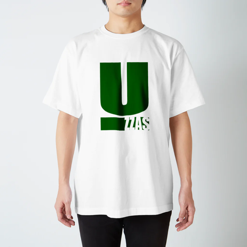 会津・赤ベコ＆ヒーロー販売所のウッツァス緑文字 Regular Fit T-Shirt