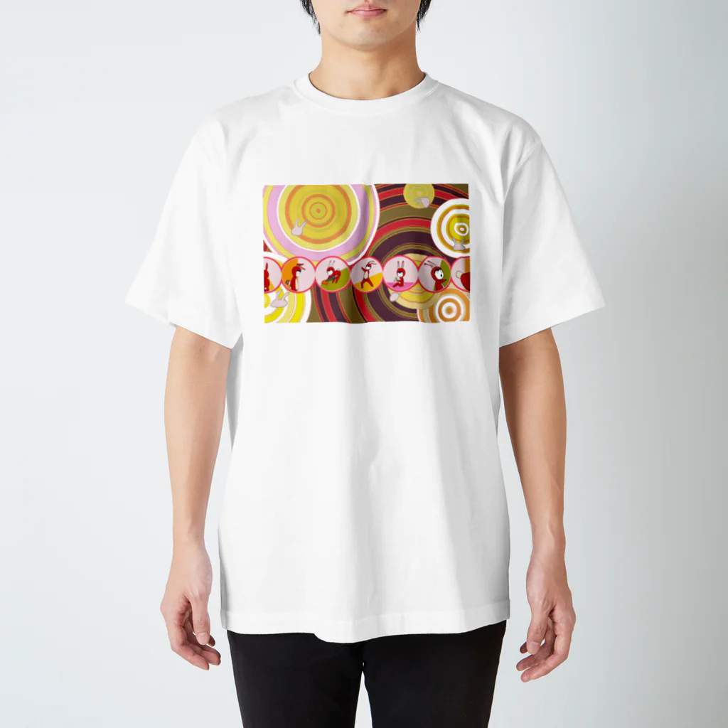 ウチノコノニワの毎日うさぎ スタンダードTシャツ