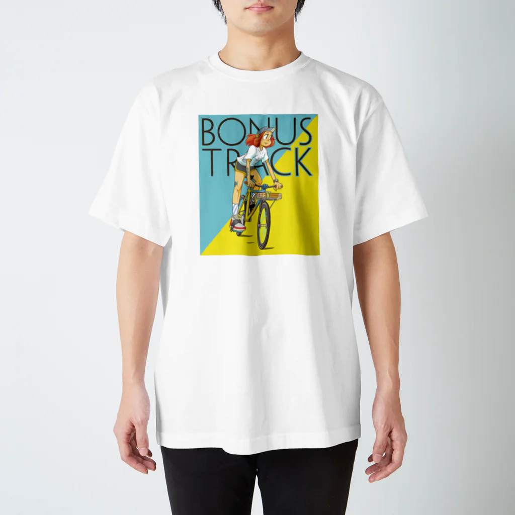 nidan-illustrationのBONUS TRACK (inked fixie girl) スタンダードTシャツ