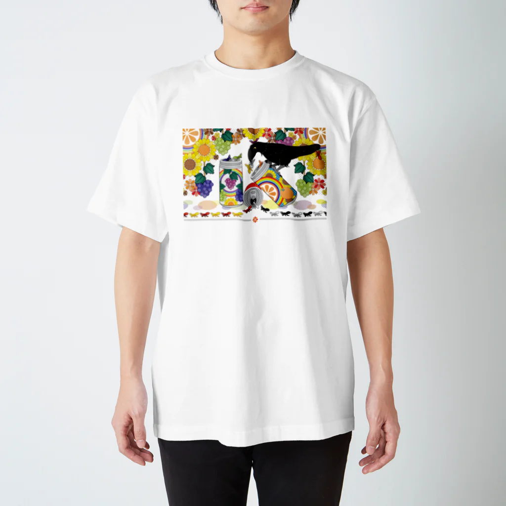 ねことりむし★CAT BIRD INSECTのCOLORFUL ANT（remake） スタンダードTシャツ