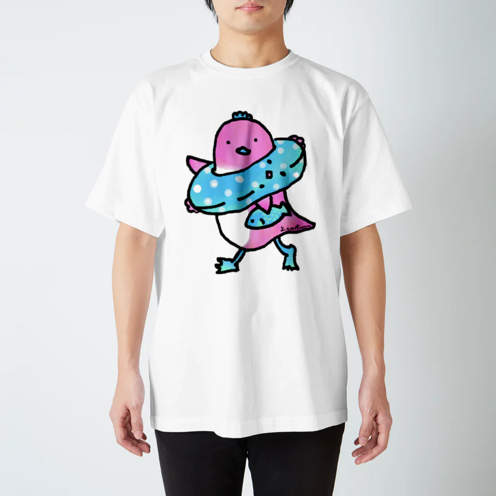 Cɐkeccooのよいものです-うきうきとり スタンダードTシャツ