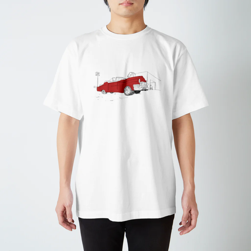 yerbaのRED BLUES Regular Fit T-Shirt