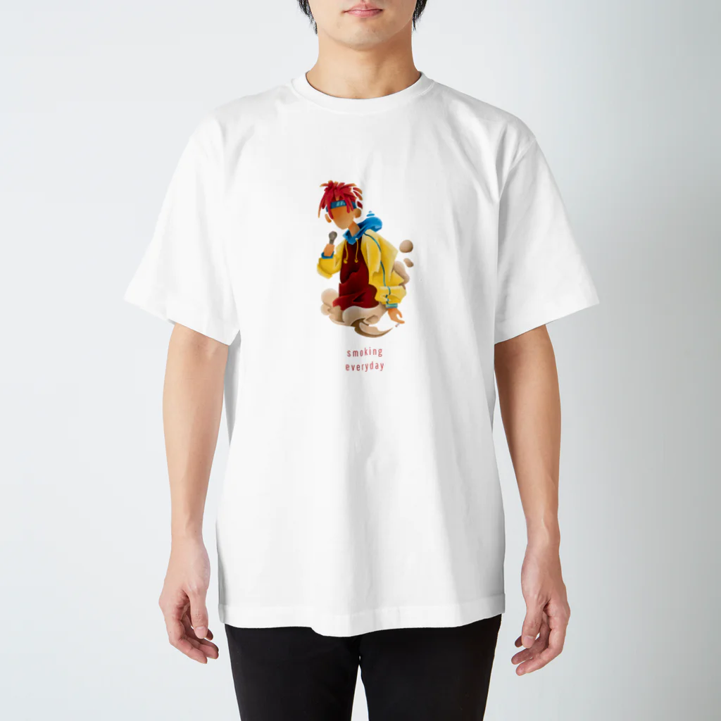 Tom Dish Storeのsmoking everyday Regular Fit T-Shirt