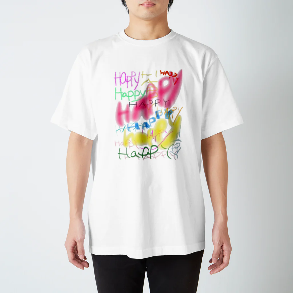 sky-sky-skyのHAPPY★ Regular Fit T-Shirt