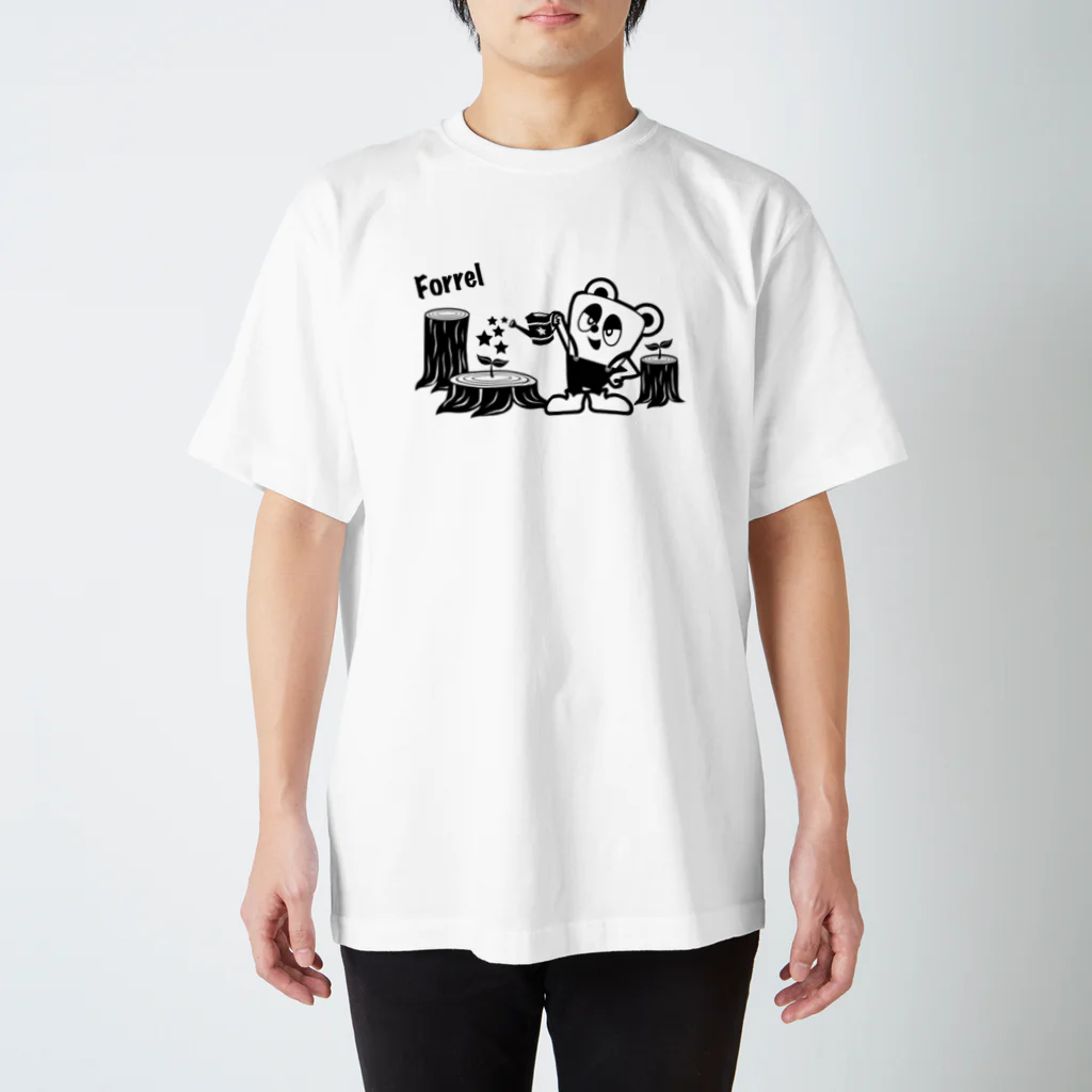 f-monの木のモンスター フォレル（モノクロ） Regular Fit T-Shirt