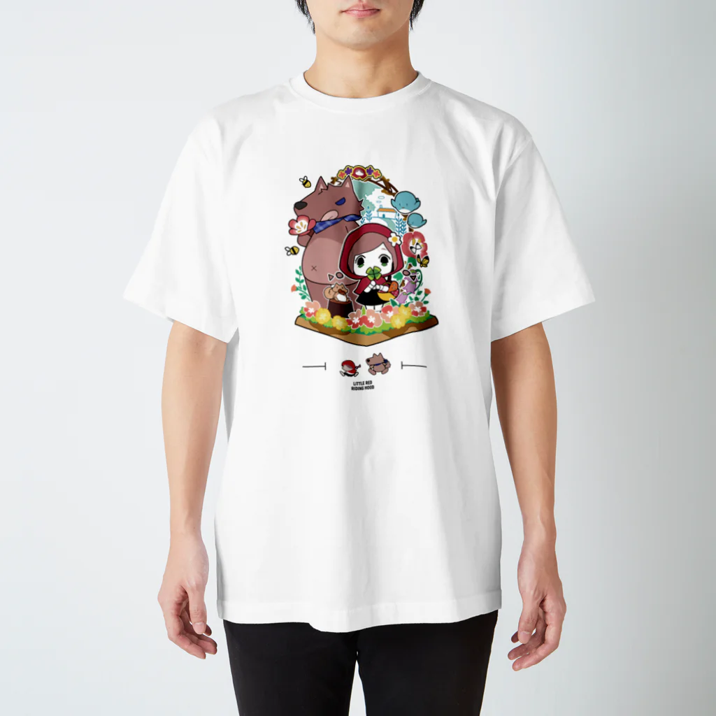 オリジナル雑貨店『ホットドッグ』の『赤ずきんちゃん』　Tシャツ　オリジナルデザインTシャツ スタンダードTシャツ