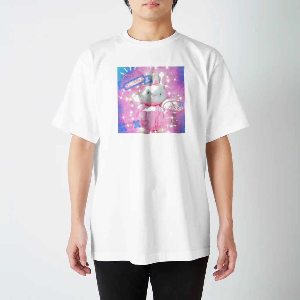 valentineのぷくぷくうさちゃん🐇 スタンダードTシャツ