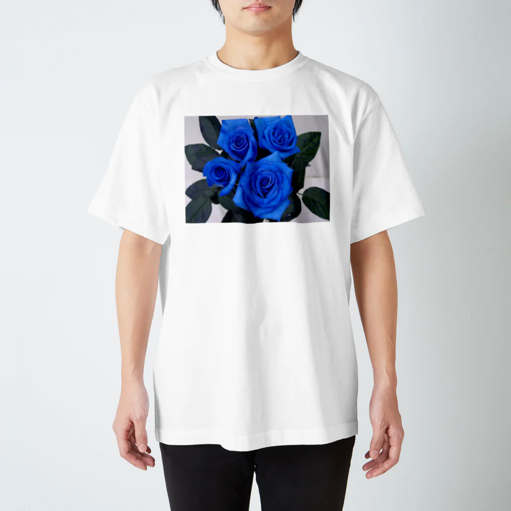 0608knynの青薔薇 Regular Fit T-Shirt