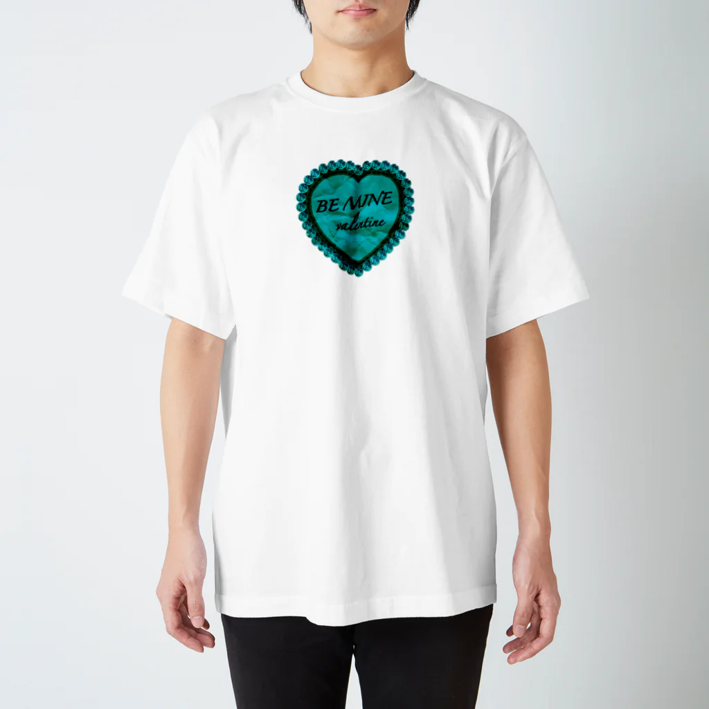 valentineのBE MINE valentine green スタンダードTシャツ