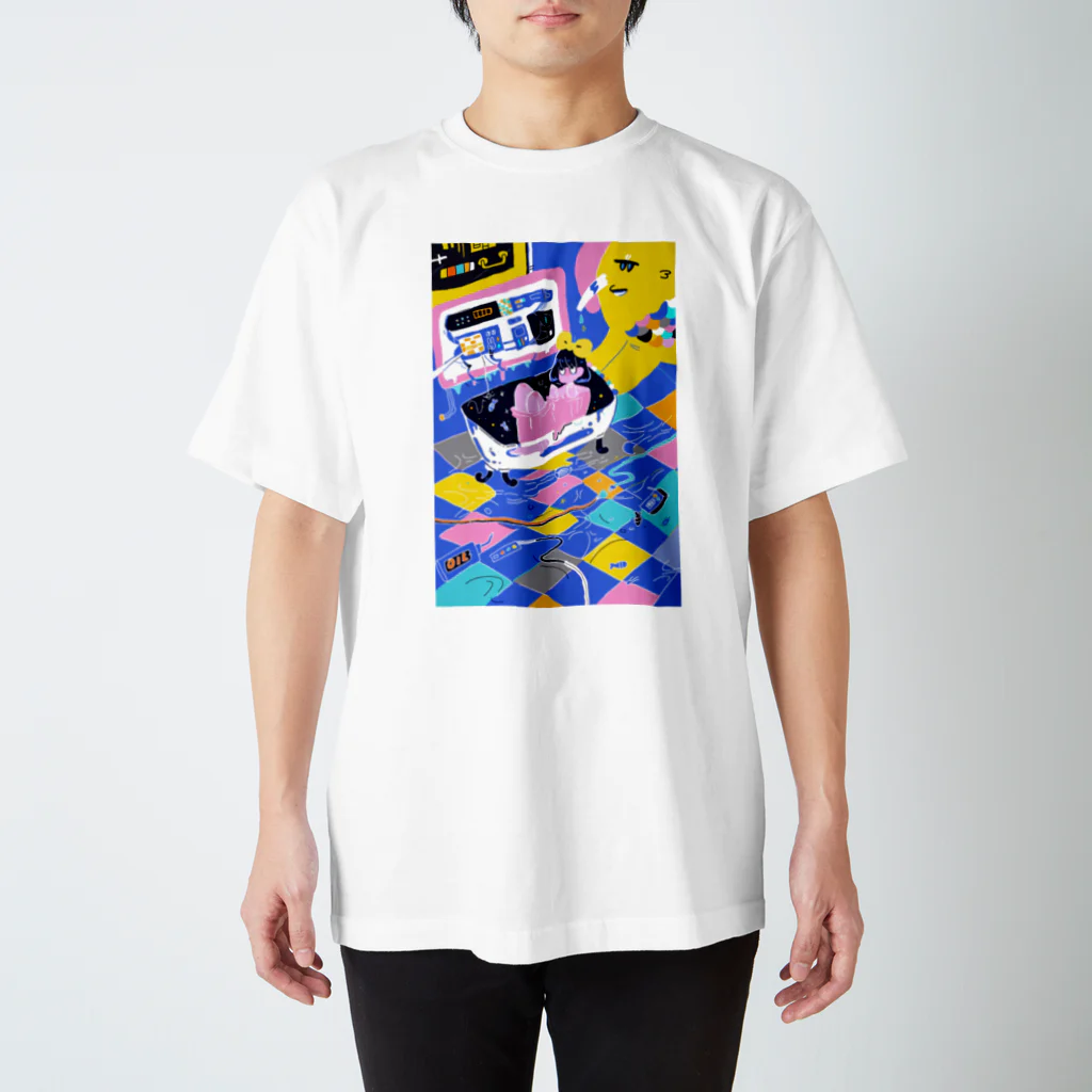 せんのおふろば（青） スタンダードTシャツ