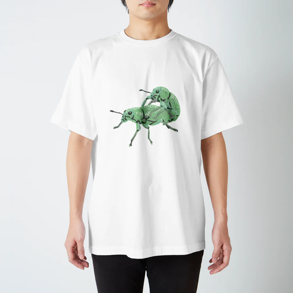 さちこの生物雑貨の無言のコフキゾウムシ Regular Fit T-Shirt