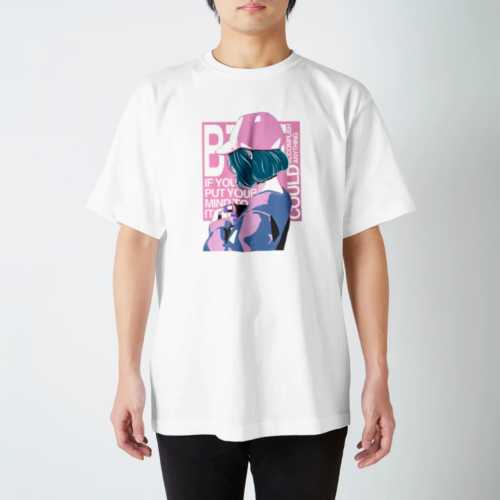 homareのキャップgirl Regular Fit T-Shirt