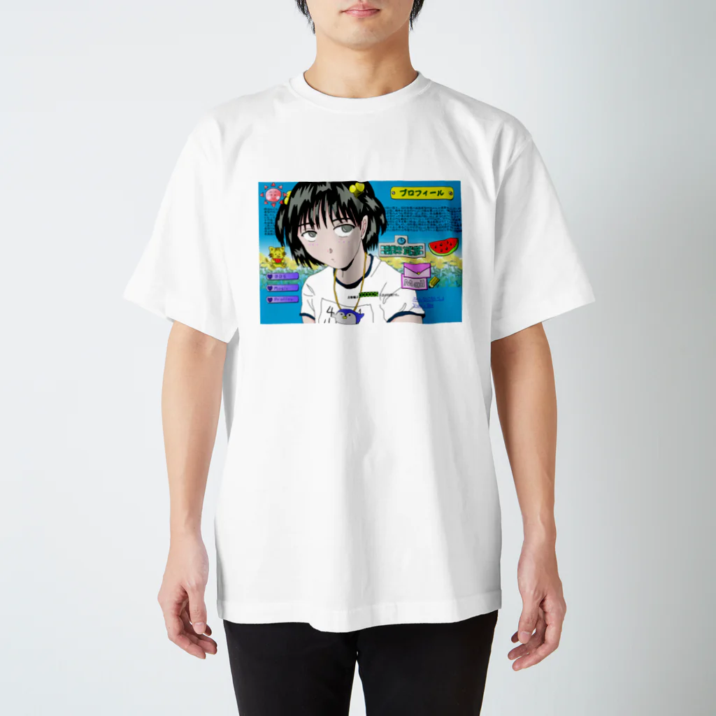 お茶の間デジタルKIDSの夏の視聴覚室は乙女花園 Regular Fit T-Shirt