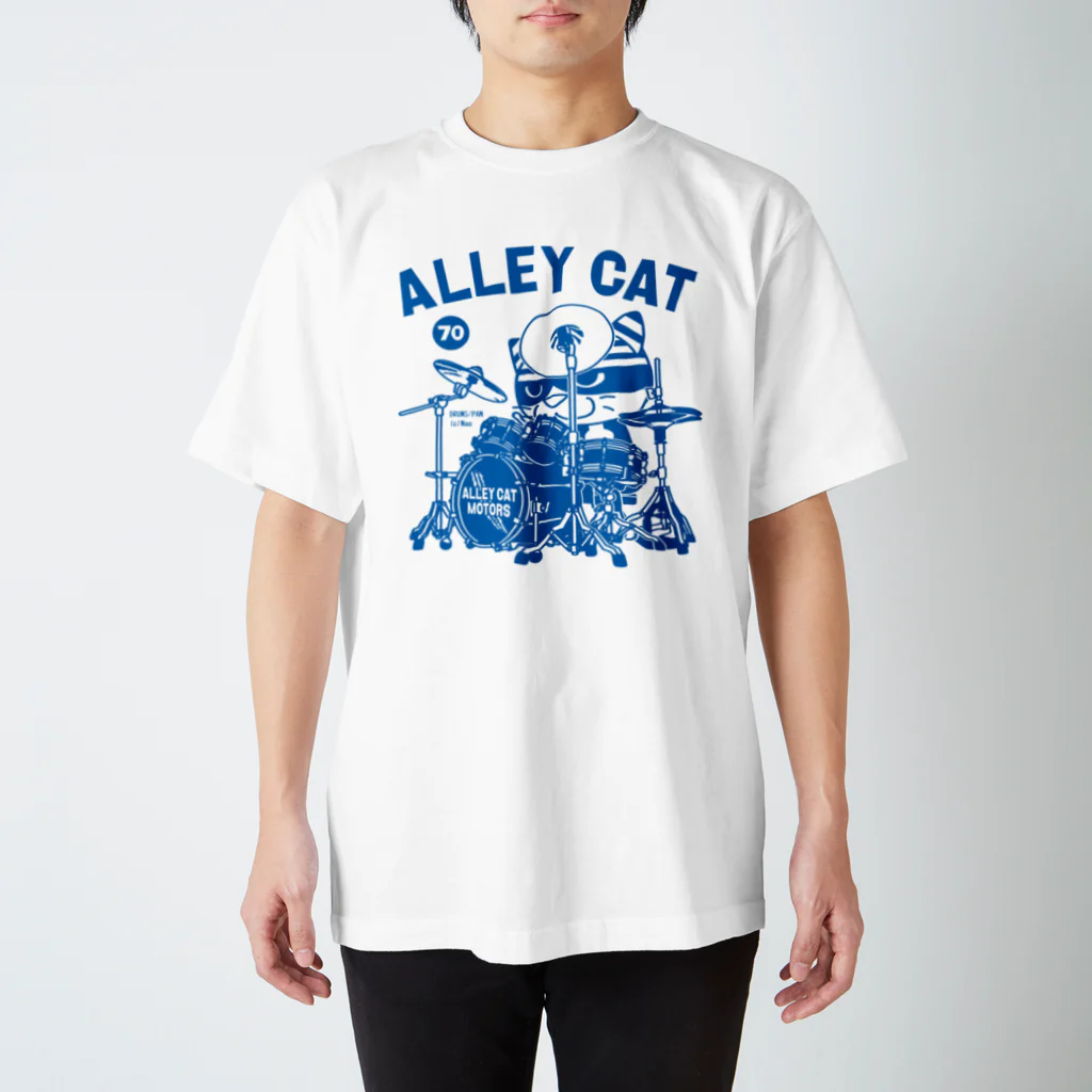 NaoのALLEY CAT 〜ドラ猫モータース ドラムス/パン〜 Regular Fit T-Shirt