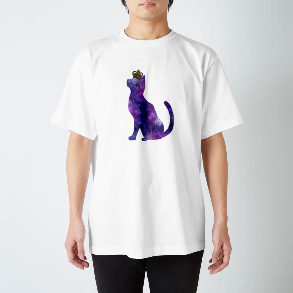 やなぎの気まぐれの空柄ねこちゃん。 スタンダードTシャツ