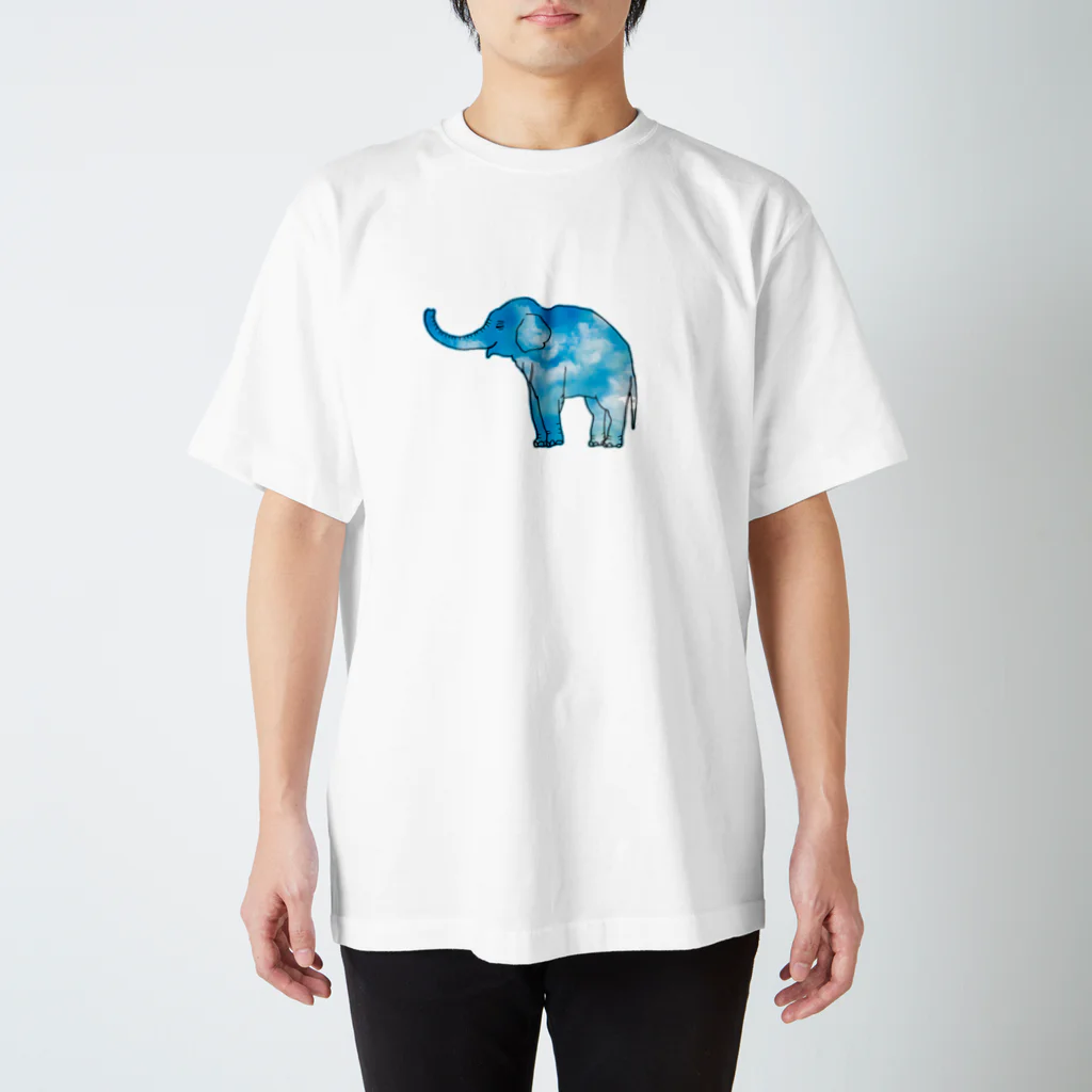 ましゅぐるとのあおぞらのゾウ スタンダードTシャツ