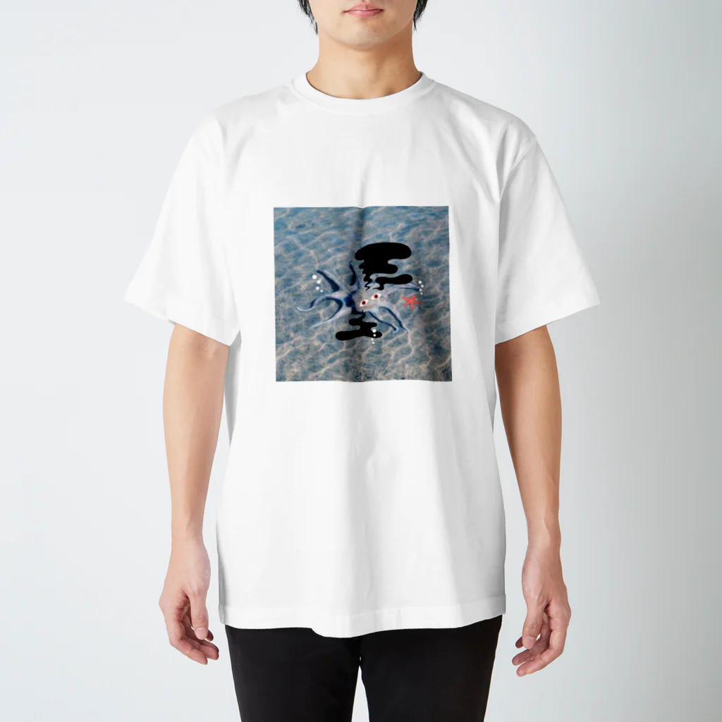 sziaoreo artworksの墨吐きたこさん スタンダードTシャツ