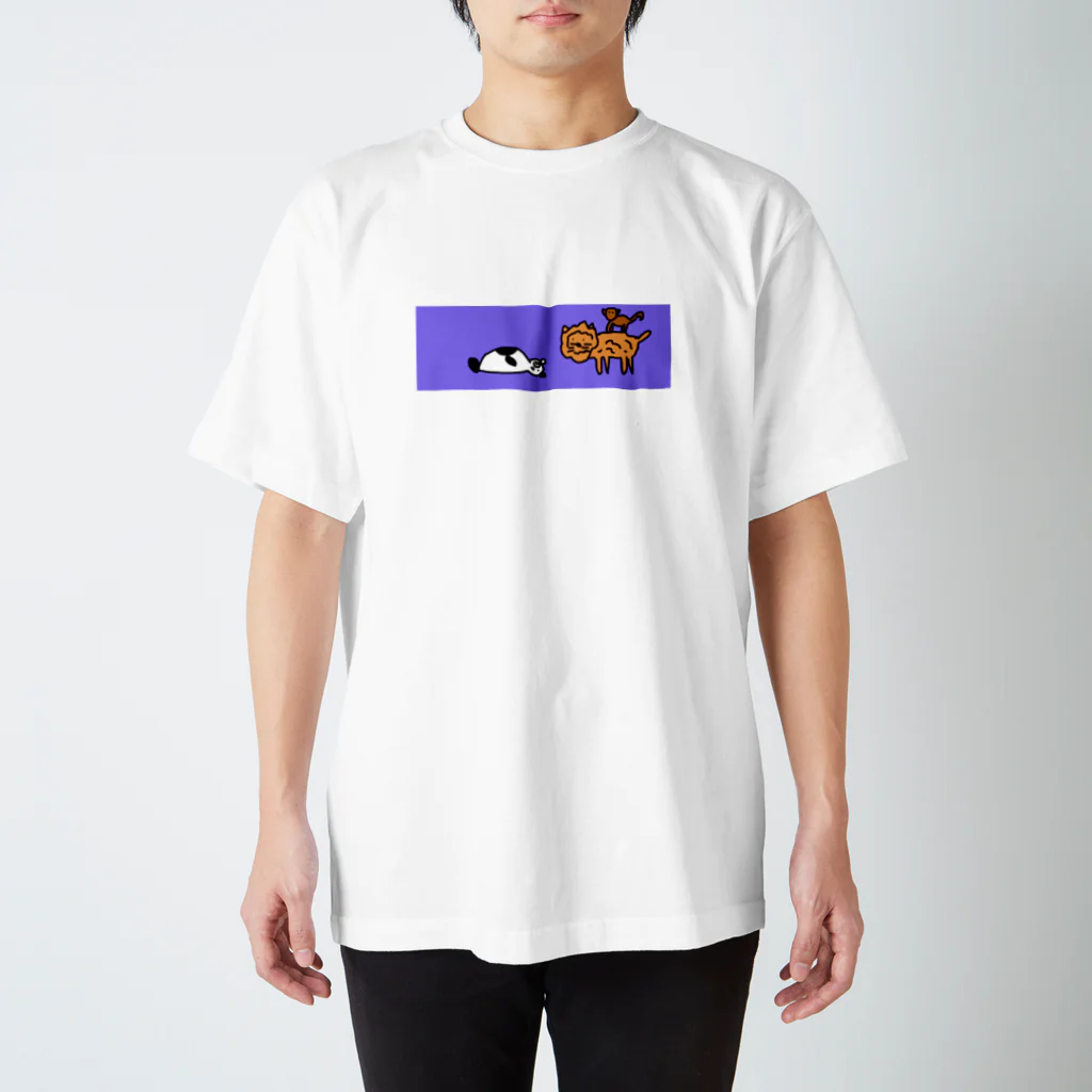 はやさんのサルさん　ライオンさん　パンダさん スタンダードTシャツ