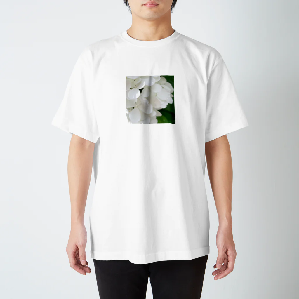 m.petite 8/1～creema store 二子玉川ライズの白紫陽花から落ちる雫 Regular Fit T-Shirt
