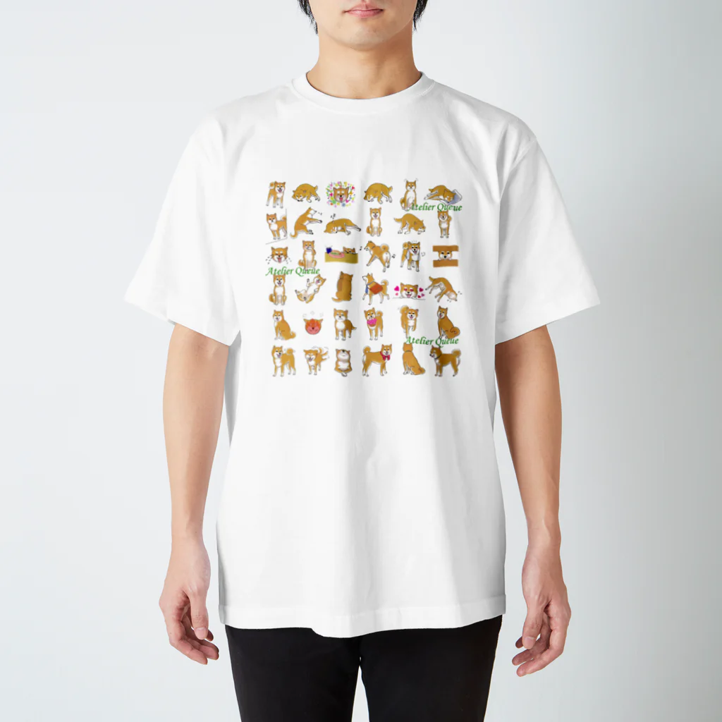 Atelier-Queueの柴だらけ スタンダードTシャツ