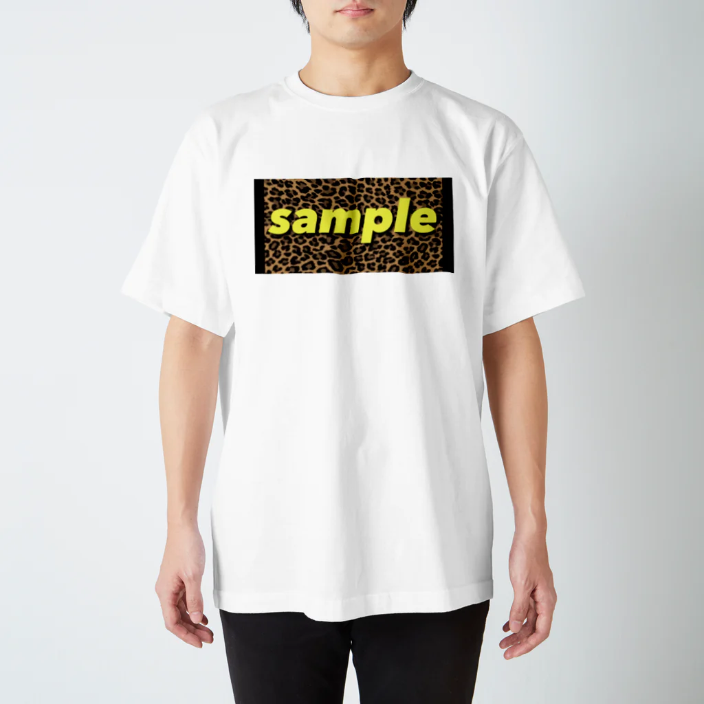 neko_otoko999のsample ヒョウ柄 Regular Fit T-Shirt