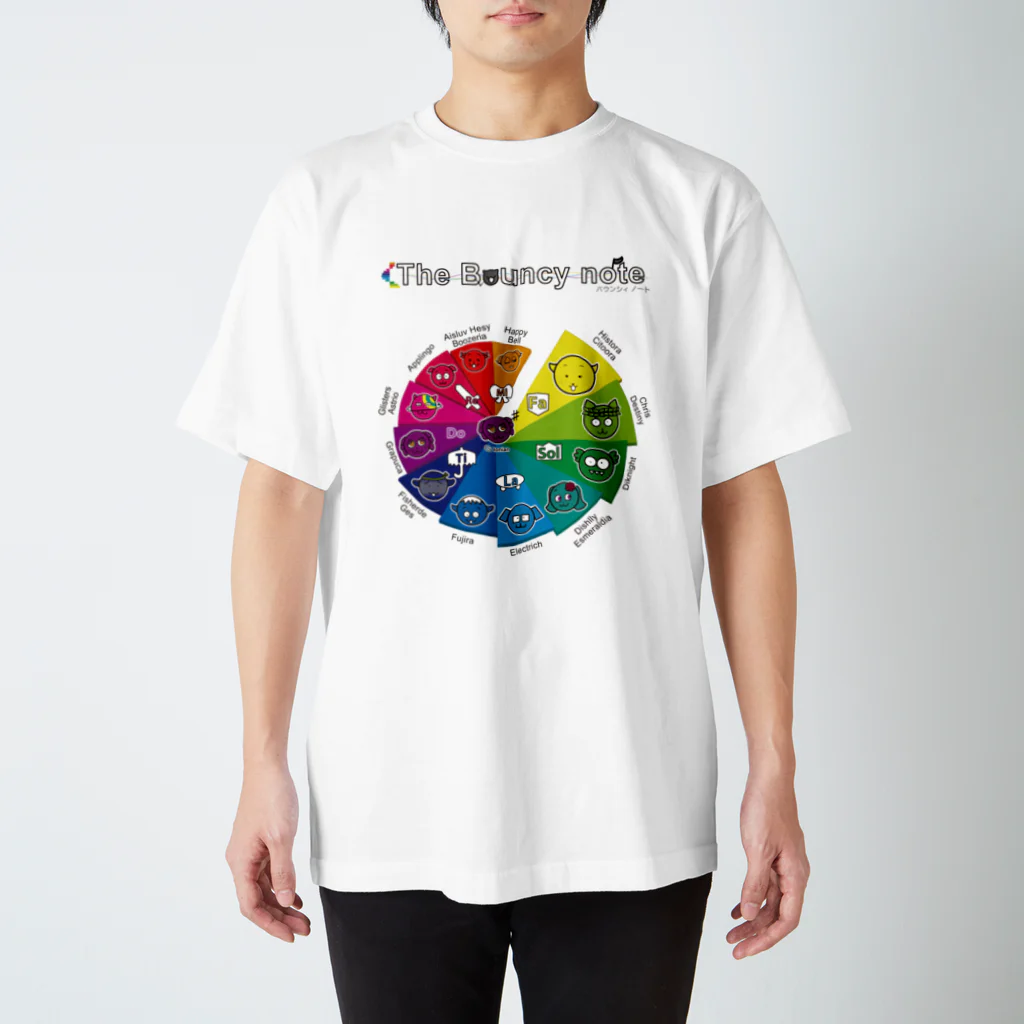 grasslands cg worksのThe Bouncy note (spiral A) スタンダードTシャツ