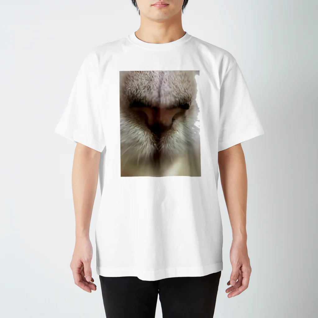 anemiaのシロくんのお鼻周りの毛 Regular Fit T-Shirt